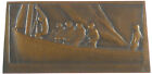 Les Pêcheurs (The Pêcheurs) Bronze 77Mm X 37Mm Par Monier