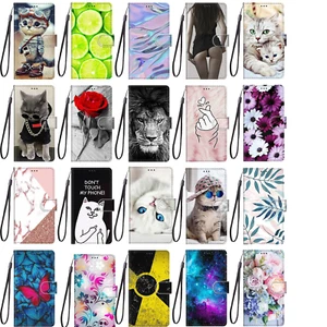 Flip Case For Samsung Galaxy S22 S22+ A13 A33 A53 Card Slot Pattern Wallet Cover - Picture 1 of 29