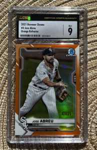 Jose Abreu 2021 Bowman Chrome Orange Refractor /25 Chicago White Sox #4 - Picture 1 of 3