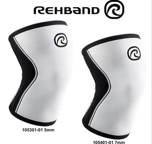 Rehband RX Knee Support CrossFit Weightlifting 105301-01 5mm 105401-01 7mm White - Picture 1 of 12