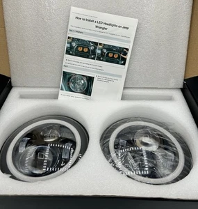 Turbo SII Round LED Headlight For Jeep Wrangler CXD-M60-A Brand New - Picture 1 of 6