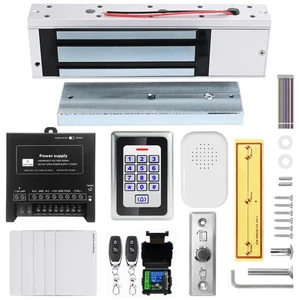 Access Control System 1200lb Electric Magnetic Door Lock Kit: RFID Keypad, Re... - Picture 1 of 9