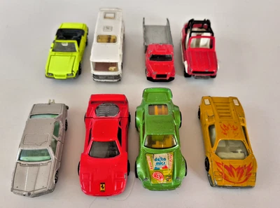 Lotto Macchinine Majorette 8 Pz Vintage Made In France Scala 1:50 - Immagine 1 di 4