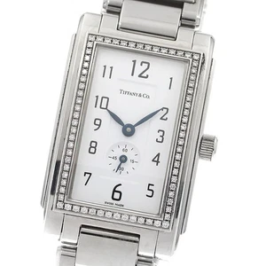 TIFFANY&Co. Grand Rectangleer 19395022 diamond bezel Quartz Ladies Watch_896250 - Picture 1 of 6