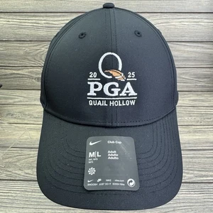 Nike Dri-Fit Golfmütze 2025 PGA Championship Quail Hollow Schlägerkappe M/L schwarz neu mit Etikett - Bild 1 von 7