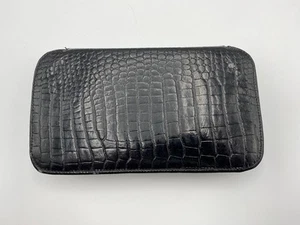 Vintage Leather Crocodile Pattern Zipper Case for Psion 5/5MX/Ericsson MC218 - Picture 1 of 4