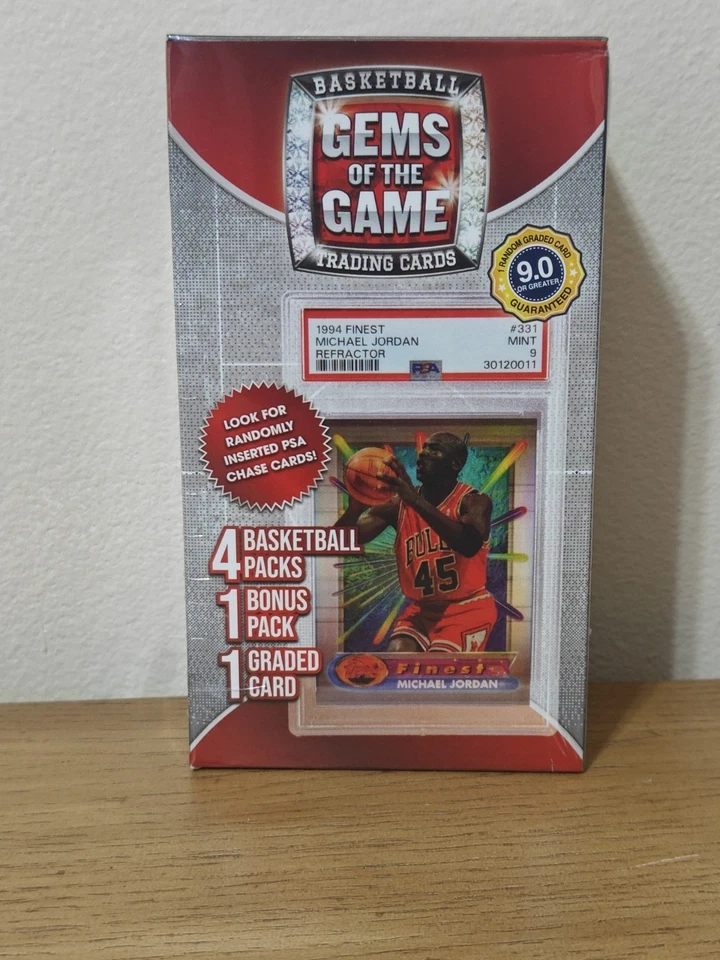 2024 GEMS OF THE GAME NBA BOX -   GRADED CARD Jordan Slab!? + SEALED PACKS - Image 1 of 3