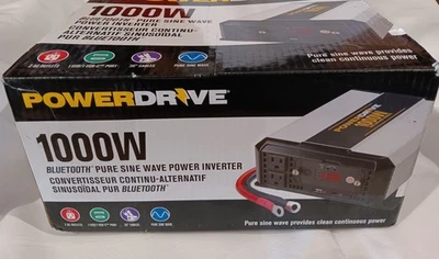 Inversor de potencia de onda sinusoidal pura Bluetooth PowerDrive 1000 vatios ~ PDIPS1000B Foto 1 de 4