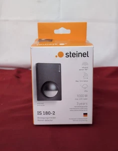 Steinel Sensore di Movimento IS 180-2 Nero, Rilevatore di Movimento PIR, Portata 12 m - Foto 1 di 2