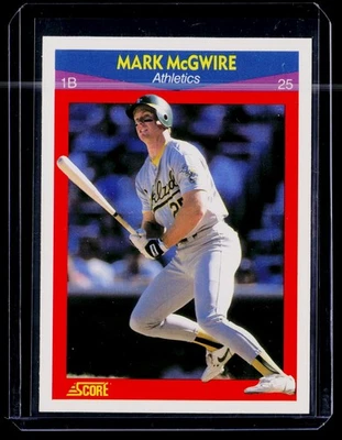 1990 Score 100 Superstars #25 Mark McGwire - Image 1 of 2
