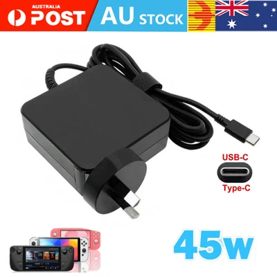 45W AC Adapter For Steam Deck Switch Charger Support PD Type-C Power Fast Charge - image 1 of 4