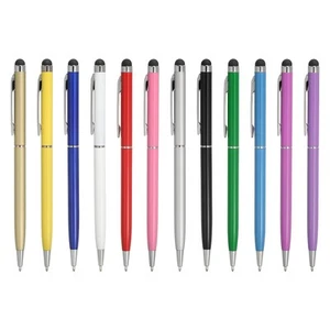 12pcs Stylus Pens for Touch Screens Ballpoint Pen with Stylus Tip 2 in 1 - Photo 1 sur 7
