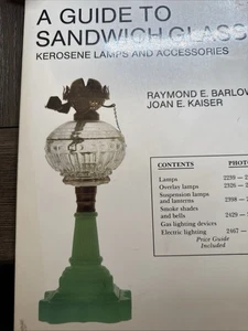 A Guide to Sandwich Glass : Kerosene Lamps and Accessories 1989 First Edition - Picture 1 of 10