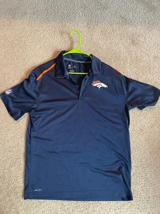 Nike Denver Broncos Onfield Polo Para Hombre Talla Grande NFL Fútbol - Imagen 1 de 11