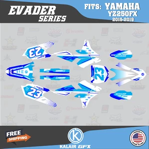 Graphics Kit for Yamaha YZ250FX (2015-2019) Evader-blue-cyan - Picture 1 of 6