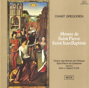 Decca 7509 GREGORIAN CHANTS Messes de Saint Pierre Saint Jean Baptiste SOLESMES - Picture 1 of 3