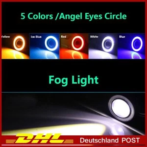 Glühbirne 2,5„/3“/3,5“ COB LED-Nebelscheinwerfer Engelsauge Halo-Ringe Fahren - Bild 1 von 17