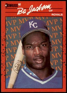 Bo Jackson Card 1990 Donruss Bonus MVP's #BC1 
