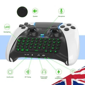 Wireless Keyboard Green Backlight Wireless Gaming Keypad for PS5 Elite Handle - Picture 1 of 10