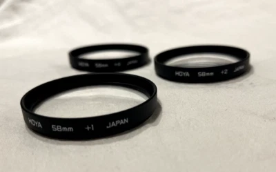 Hoya Close Up Set +1 +2 +4 58mm - Made in Japan, in Box - Image 1 of 4