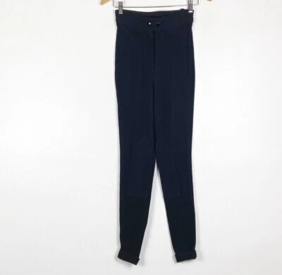 Pantalón de montar clásico American Apparel negro talla S acanalado cintura alta RARO Foto 1 de 4