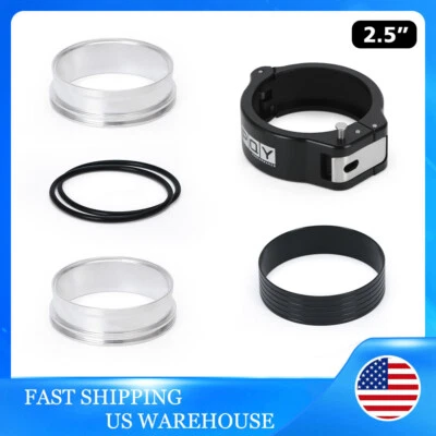 Conjunto de abrazadera sin pasador HD negra de 2,5"" aluminio 2,5 pulgadas O.D. Tubo HD Nuevo Foto 1 de 4