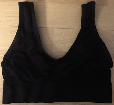 Used Black Sports Genie Bra Size XS/S Small (You Can Add Your Own Pads) - Image 1 of 3