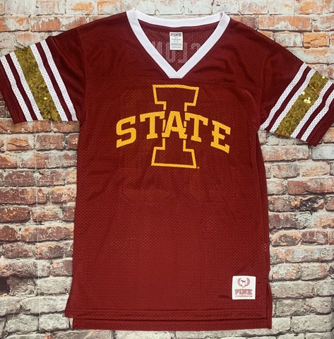 Iowa State Cyclones Victoria’s Secret Pink Jersey Adult Small Womens S Shirt Cover