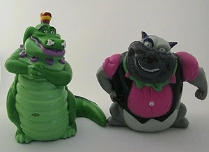 Vintage ALL DOGS GO TO HEAVEN King Gator and Carface 3" PVC Figures WENDY'S 1989 - Picture 1 of 2