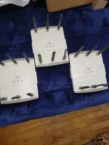 3 Cisco AIR-LAP1252AG-A-K9 Access Point AIR-RM1252G-A-K9 w/ Antennas (No Cables) - Picture 1 of 2