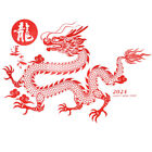2024 Year of The Dragon Chinese New Year Window Clings