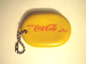 Coca-Cola Coke IN BOTTLES! Slogan Change Coin Holder Soft Plastic - Picture 1 of 2