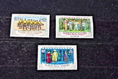 ST KITTS    1970 ARTS FESTIVAL  S 227-229      MNH - Image 1 of 4