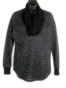 Ella Moss Damen Kutte Pullover Größe XS schwarz metallic leicht langarm - Bild 1 von 7