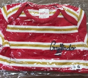 Boden Harry Potter Gryffindor Stripe Bodysuit Long sleeve age 3-6 Months NEW - Picture 1 of 5