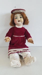 Große Porzellankopf-Puppe Heubach Köppelsdorf 342.10 um 1920 ca. 69 cm - Bild 1 von 9