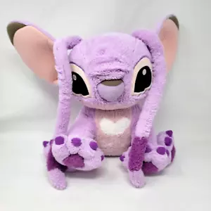 Giocattolo imbottito 14" Disney Parks Angel Lilo & Stitch Girlfriend viola alieno peluche - Foto 1 di 10