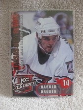 Harold Druken 2000-01 Kansas City Blades IHL Mint hockey card #14