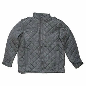 MENS CAMO BLACK GREY JACKET w/ POCKET- OA24 - Picture 1 of 4