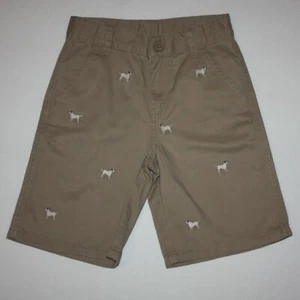 Gymboree Dog Gone Handsome Boy's Allover Puppy Dog Embroidered Shorts size 5 - Picture 1 of 2