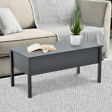 39” Modern Lift Top Coffee Table Extendable Floating Desk Hidden Storage
