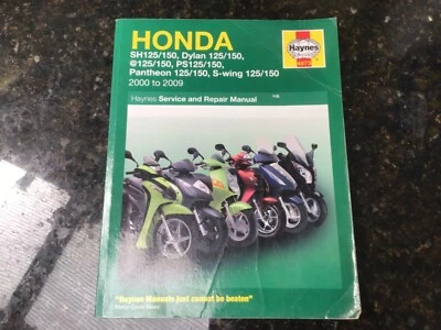 HONDA SH, Dylan, @, PS, Pantheon, S-Wing 125/150 2000 to 2009 MANUAL BY HAYNES - Image 1 of 4