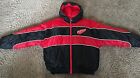Vintage Detroit Red Wings Nhl  Hooded Coat By Pro Player    Youth Xl  18 / 20