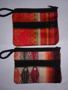 2 NEUE FESTIVAL HANDGEFERTIGTE SM KLEINGELDBÖRSE MIT ZWEI TASCHEN UND REISSVERSCHLÜSSEN & INNENFUTTER - Bild 1 von 2