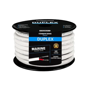 12 Stärke 2 Leiter Marine Draht - 30 Fuß Duplex Rund Marinequalität Draht verzinnt C - Bild 1 von 3