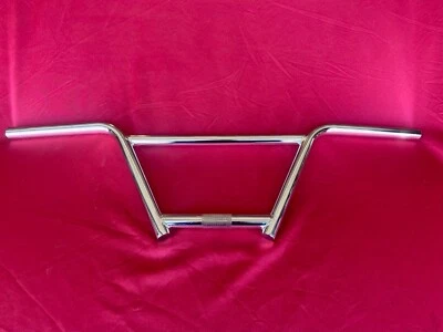R4 WD BMX 4 Piece Wide Handlebar 7" 22.2mm Chrome Blemished - Image 1 of 4
