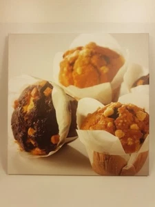 Bild Kuchen Muffin 90 x 90 cm für Cafe Restaurant auf Holzrahmen 4cm gespannt - Bild 1 von 3
