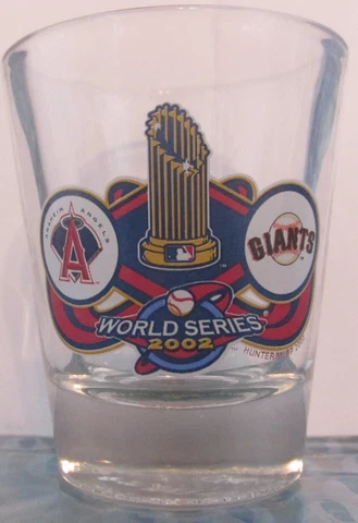 SAN FRANCISCO GIANTS / ANAHEIM ANGELS 2002 WORLD SERIES SHORT SHOT GLASS Cover