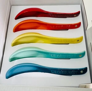 Le Creuset  Neo Renge Chinese Spoon Stoneware Rainbow  color 5 Set from Japan - Picture 1 of 6