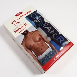 Lucky Brand 3 Pack Cloud Soft Boxer Briefs with Contour Pouch size XL (40-42) - Picture 1 of 3